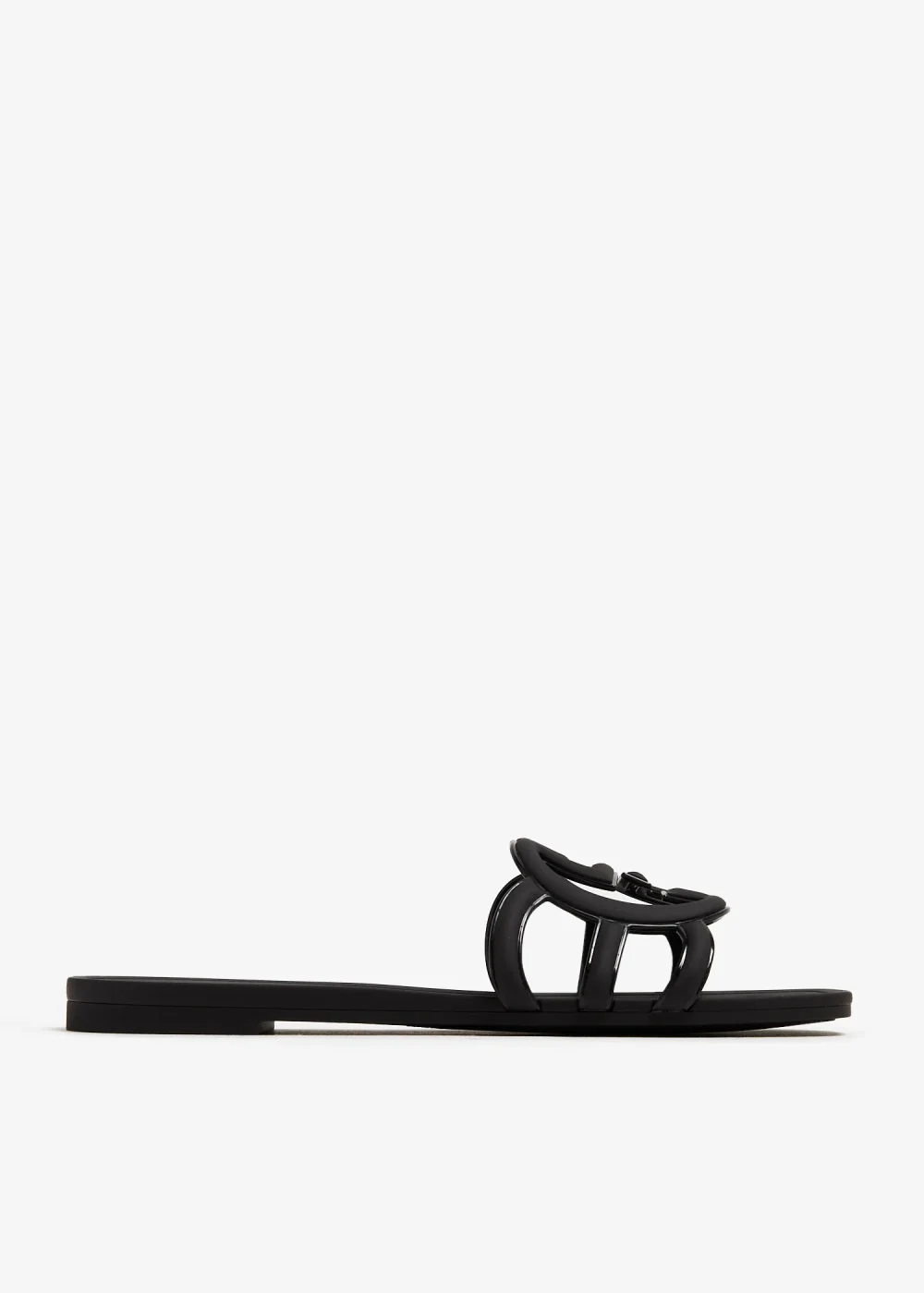 Interlocking G Rubber Slide Sandals Black – Gucci