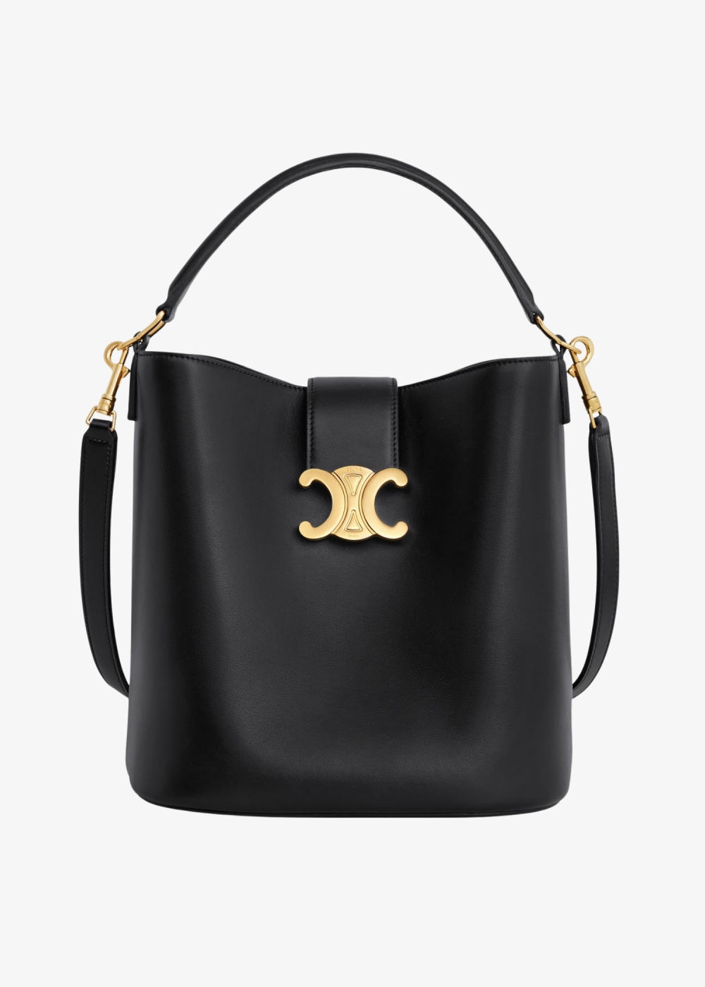 Medium Louise bag in smooth calfskin BLACK – CELINE