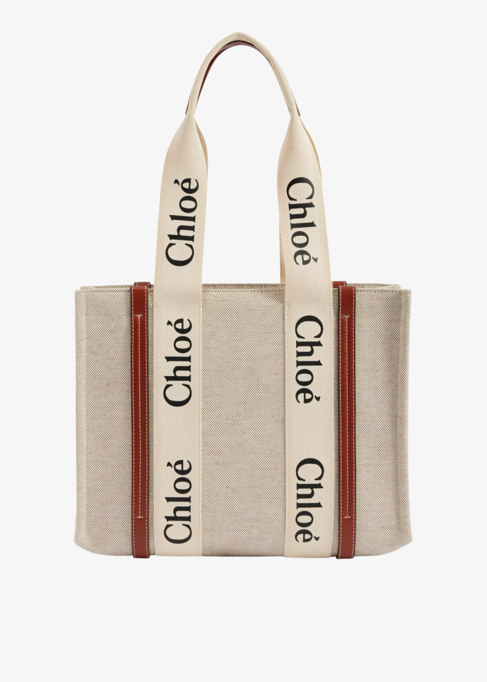 Woody Medium Cotton Canvas Tote Bag