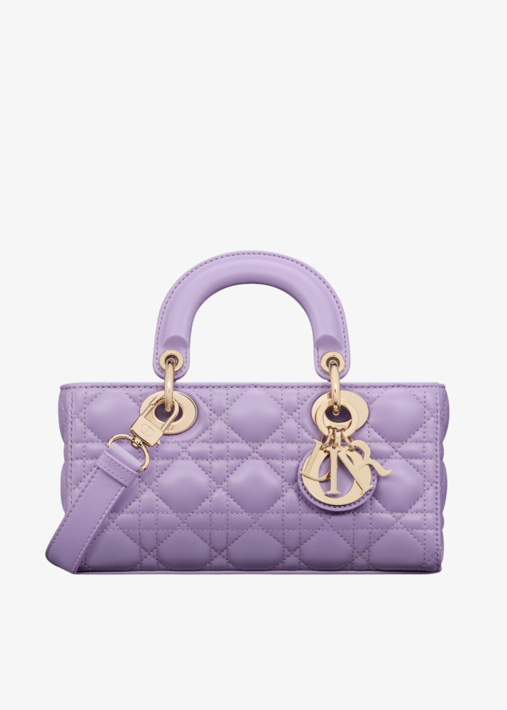 Small Lady D-Joy Bag Lilac Cannage Lambskin