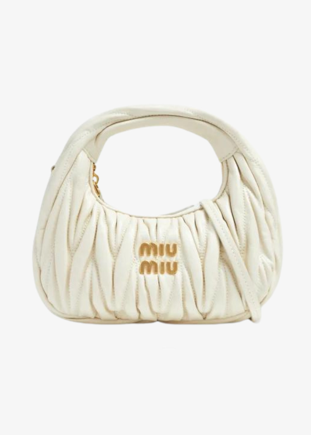 Wander Matelass? Hobo Mini Bag White – Miu Miu