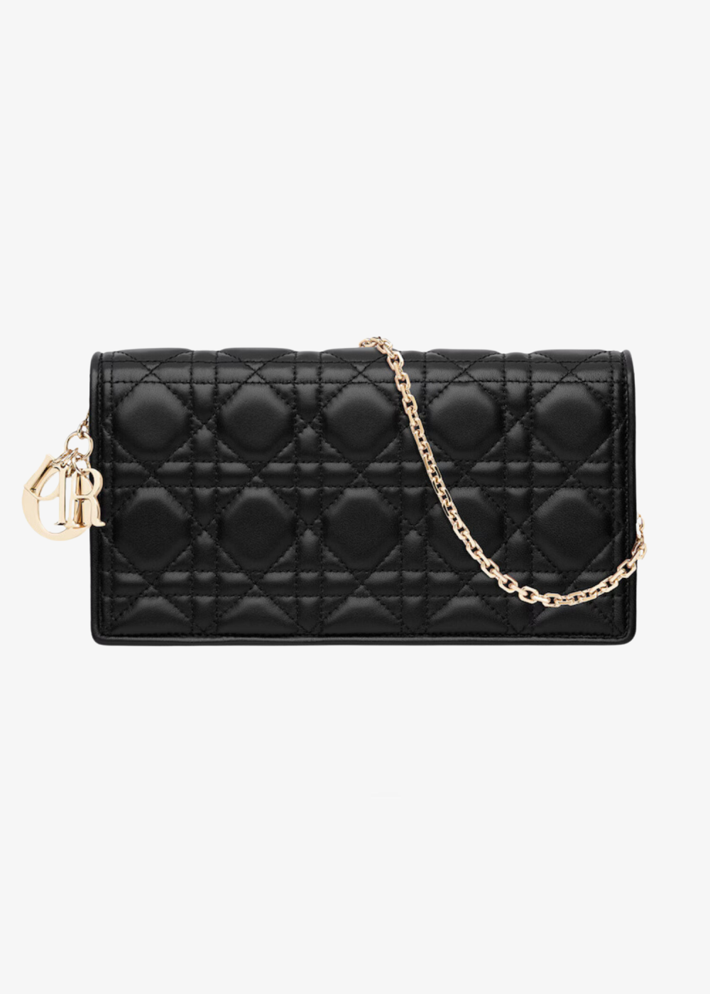 Black Cannage Lambskin Lady Dior Pouch