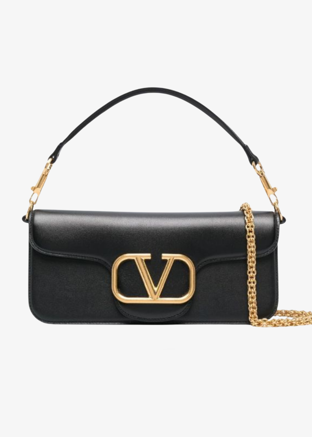 Loco leather shoulder bag BLACK – VALENTINO