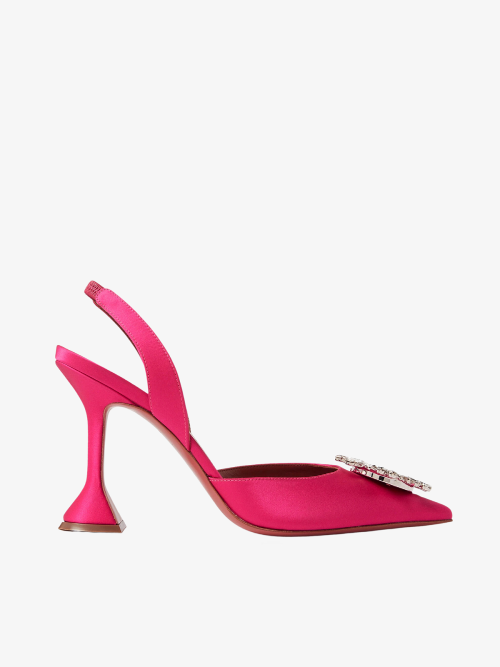 Begum 95 Crystal Slingback Pumps – Amina Muaddi (Pink)