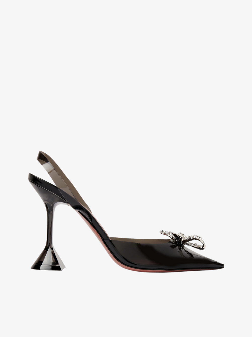 Rosie 95 Crystal Slingback Pumps – Amina Muaddi (Black)
