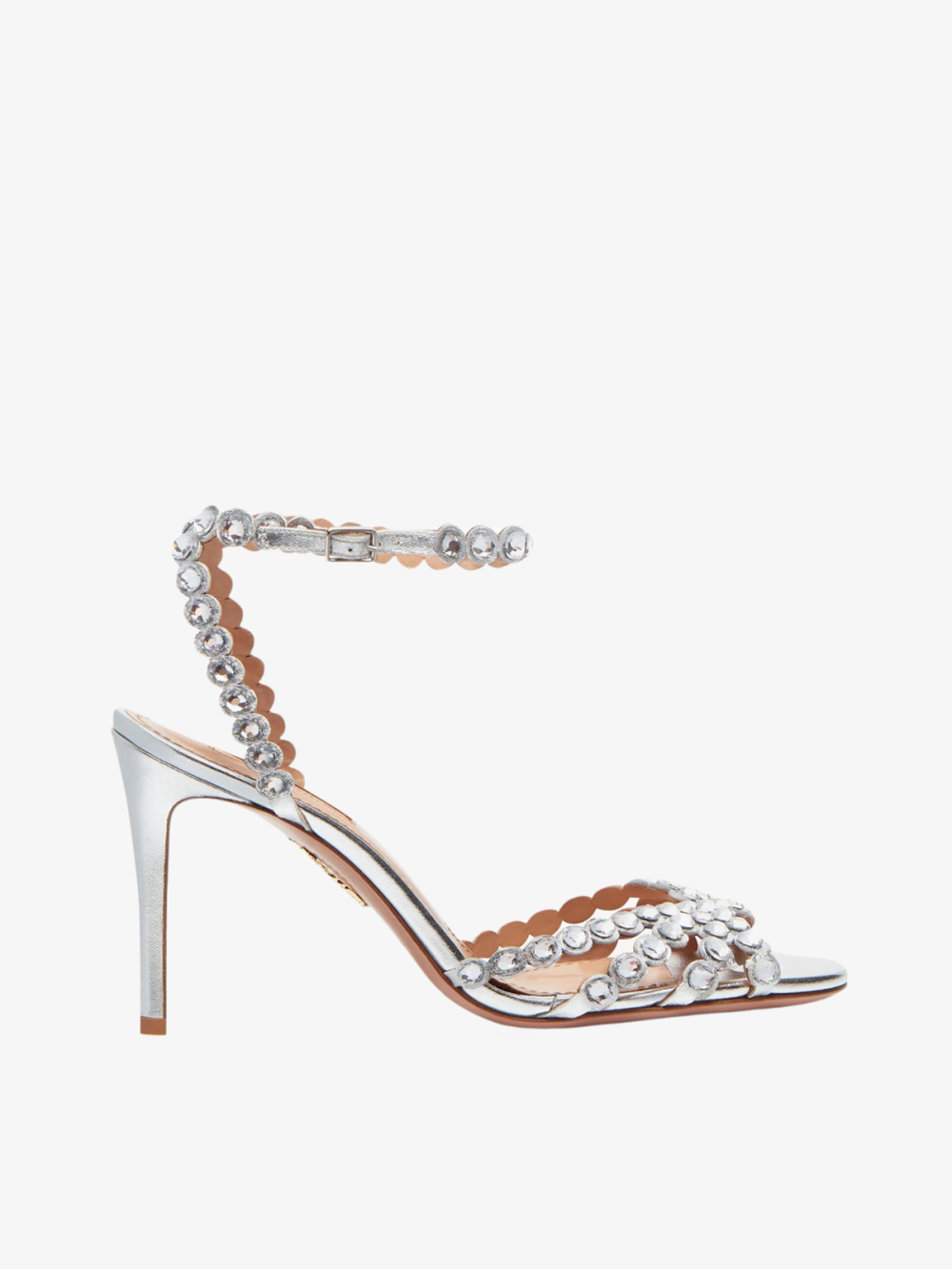 Tequila 85 Sandals – Aquazzura (Metallic Silver)