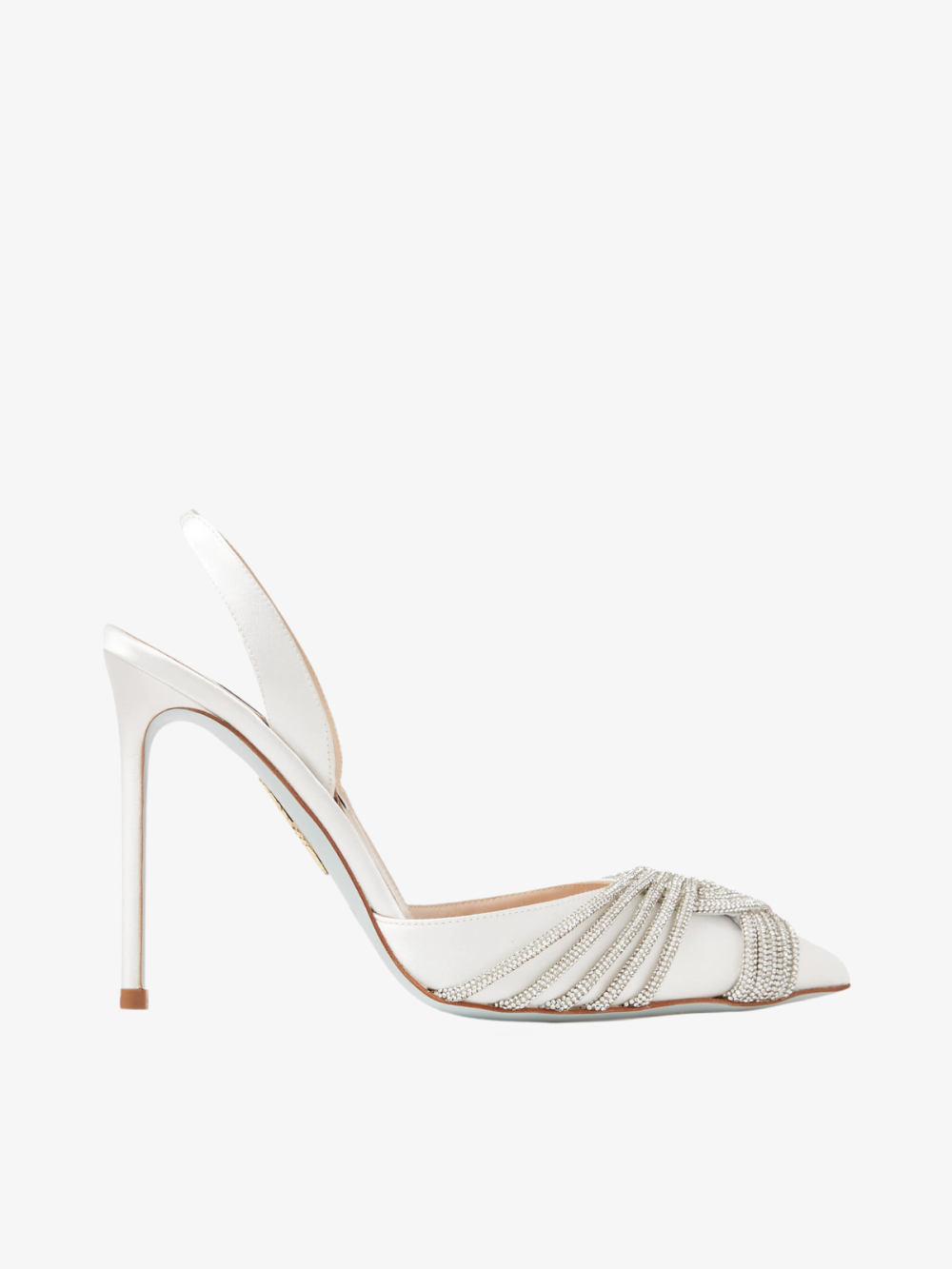 Bridal Gatsby 105 Slingback Pumps – Aquazzura (Satin Ivory)