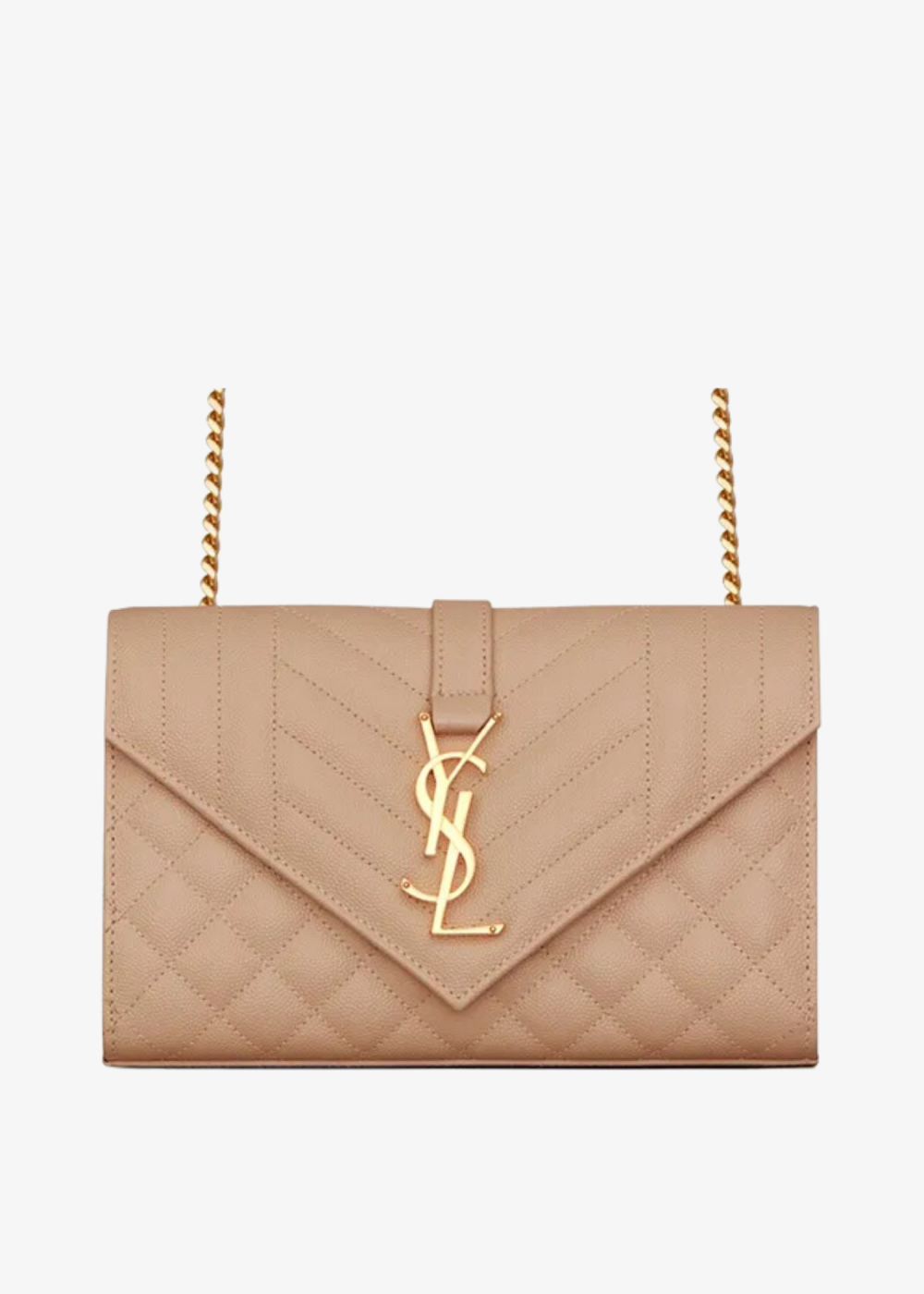 Envelope Shoulder Bag – Saint Laurent (Beige)