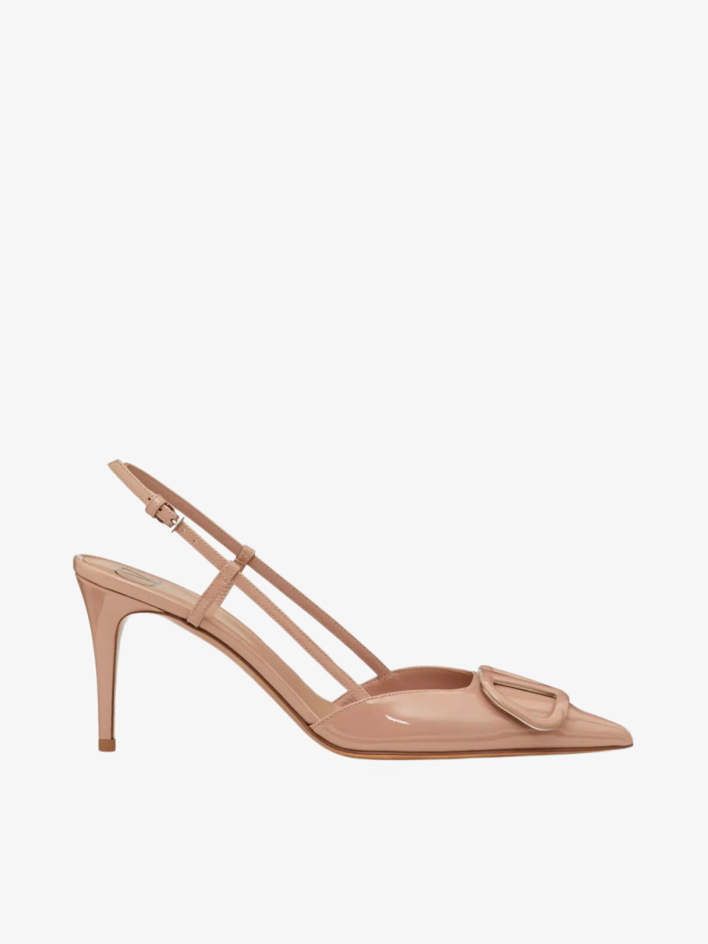 Valentino Vlogo Signature Patent Leather Slingback Pump