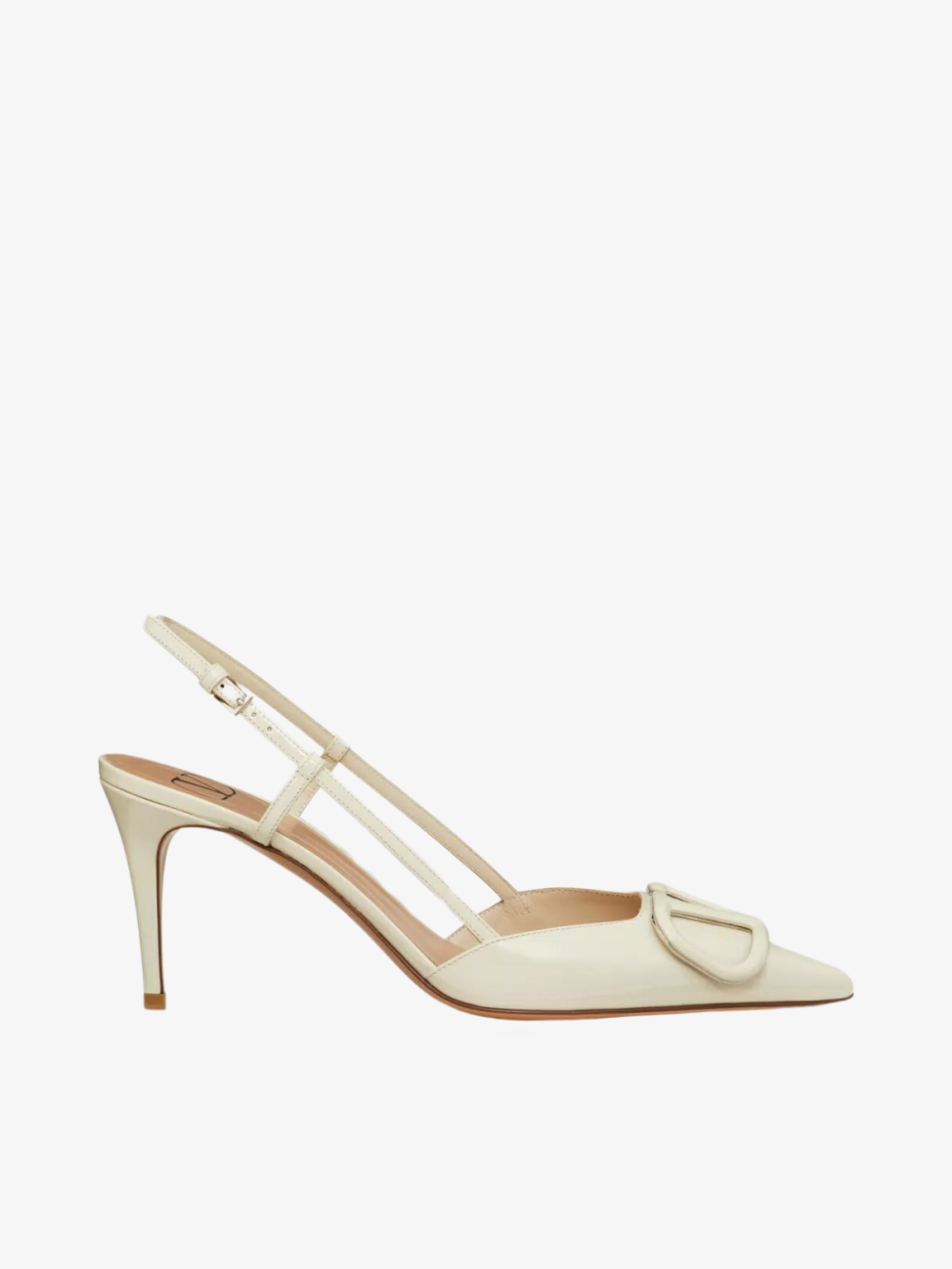 Valentino Vlogo Signature Patent Leather Slingback Pump