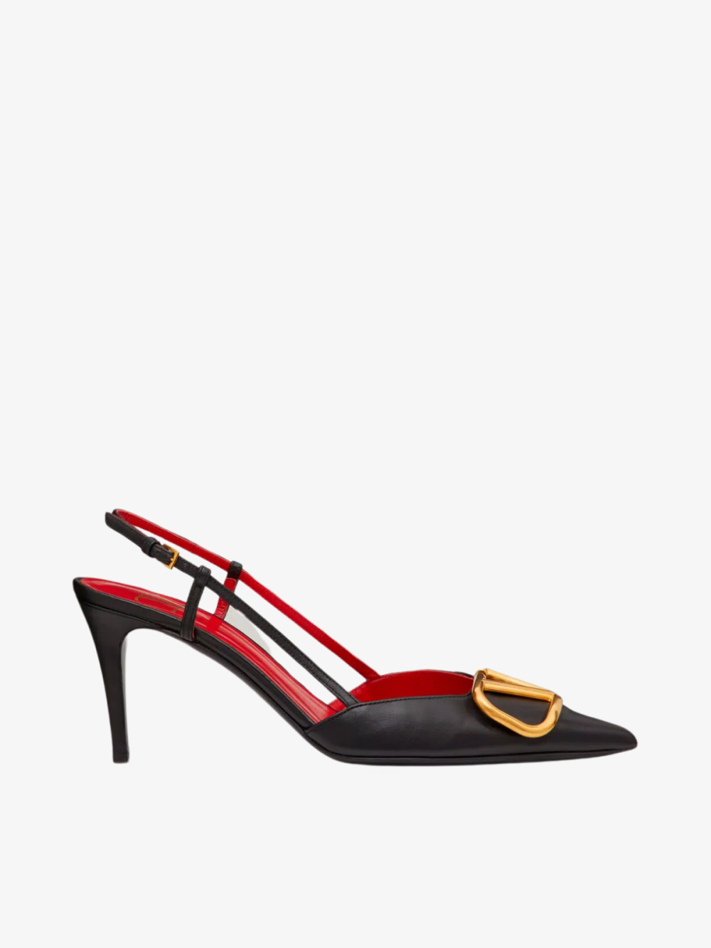 Valentino Vlogo Signature Calfskin Slingback Pump