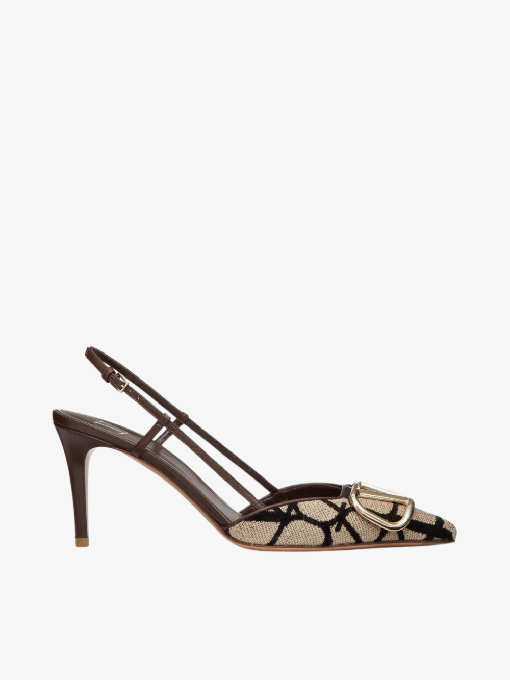 Valentino Vlogo Signature Slingback Pump in Calfskin Leather