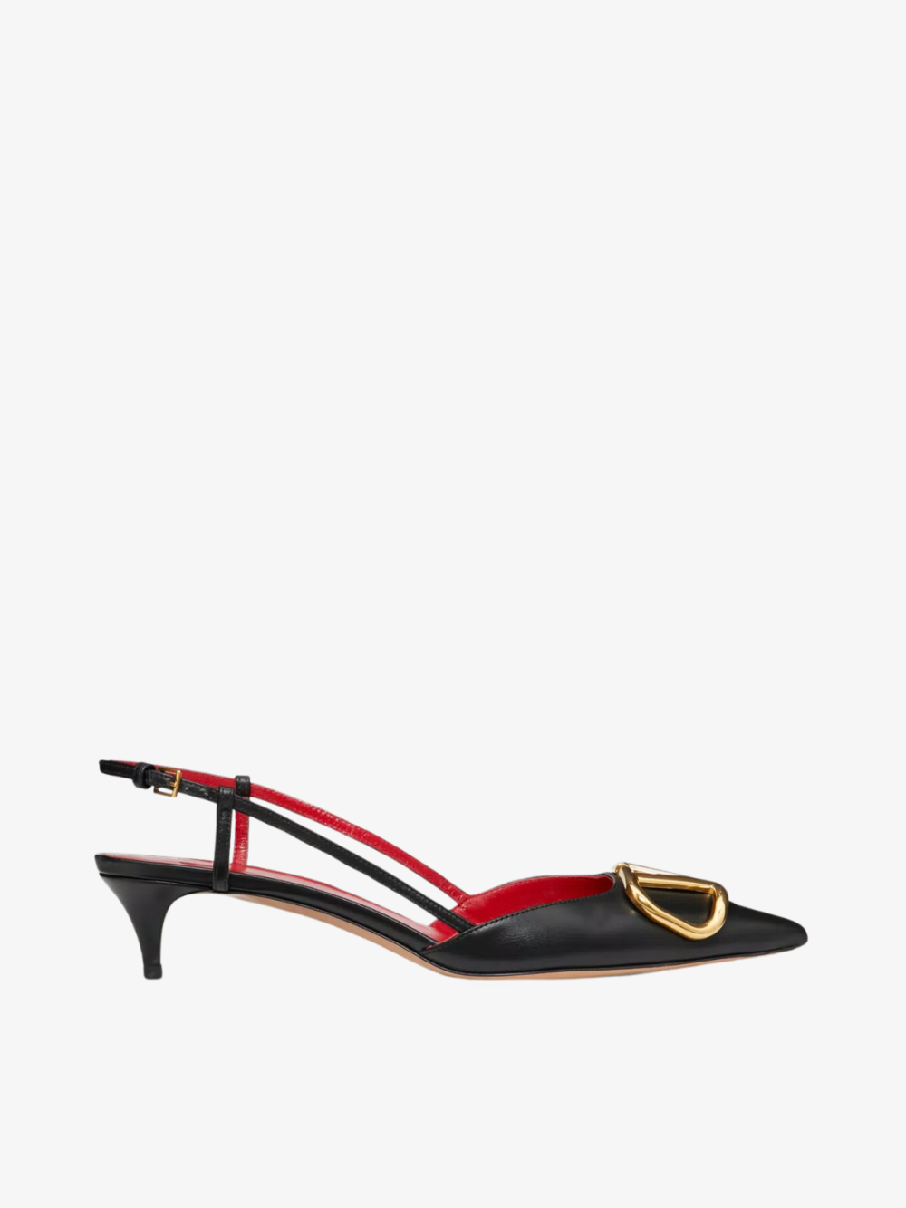 Valentino Vlogo Signature Calfskin Slingback Platform Pump