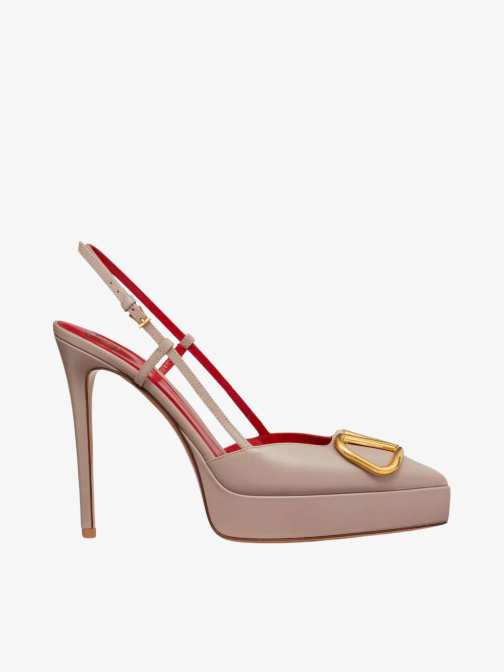 Valentino Rockstud Ankle Strap Pump with Tonal Studs