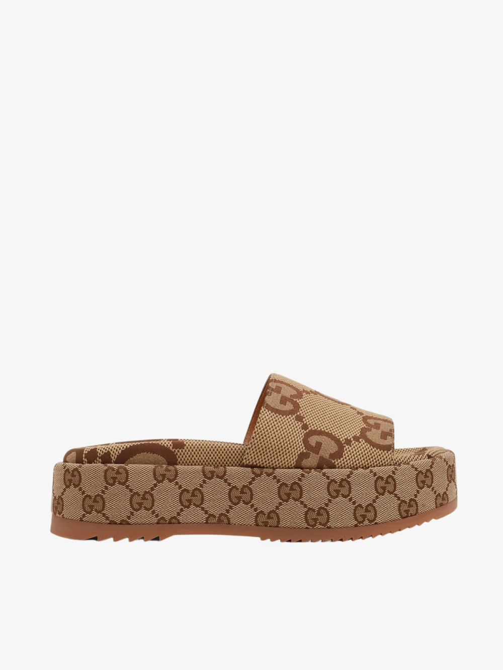 Platform Slide Sandals Gucci (Beige)