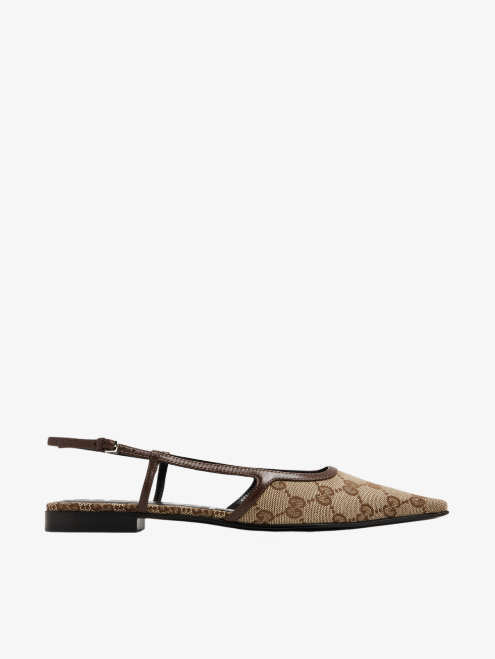 GG Slingback Ballet Flats Gucci (Prints Canvas)