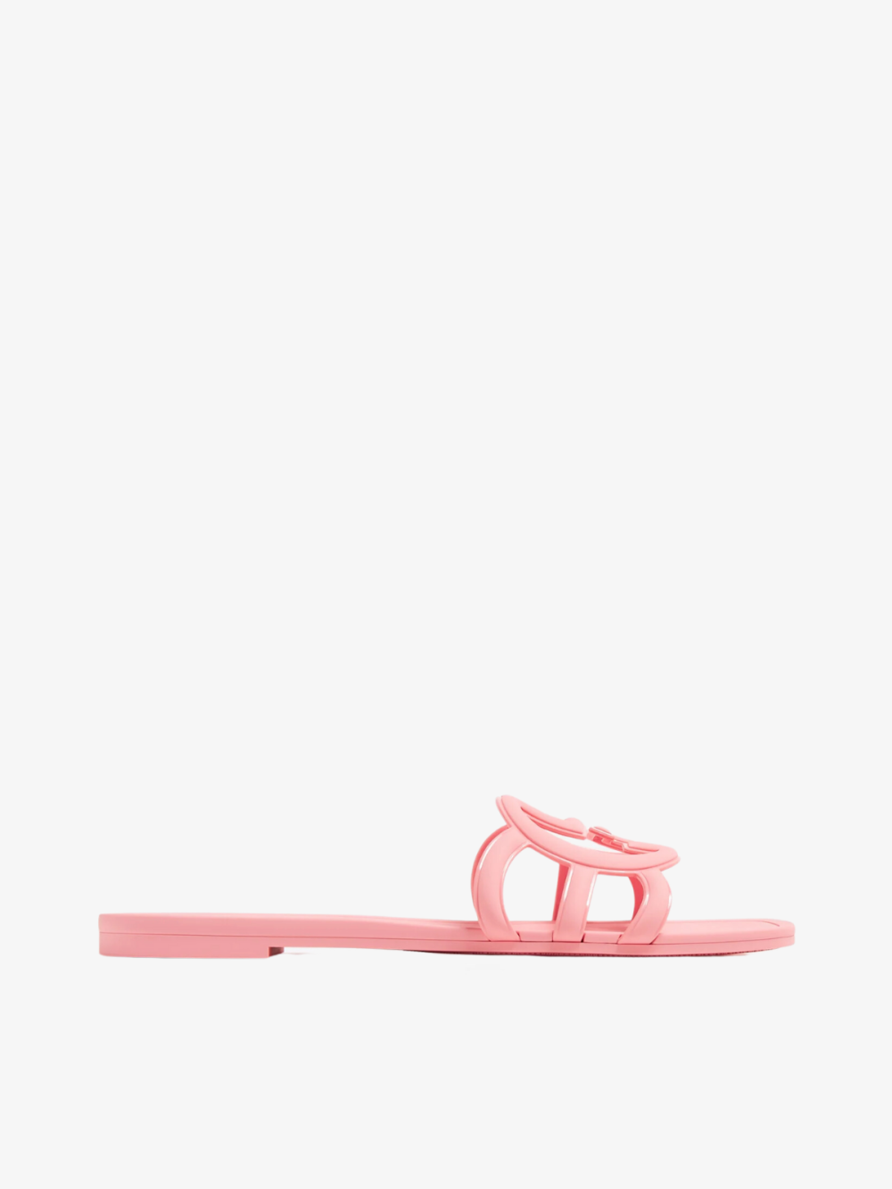 Interlocking G Rubber Slide Sandals Gucci (Pink)