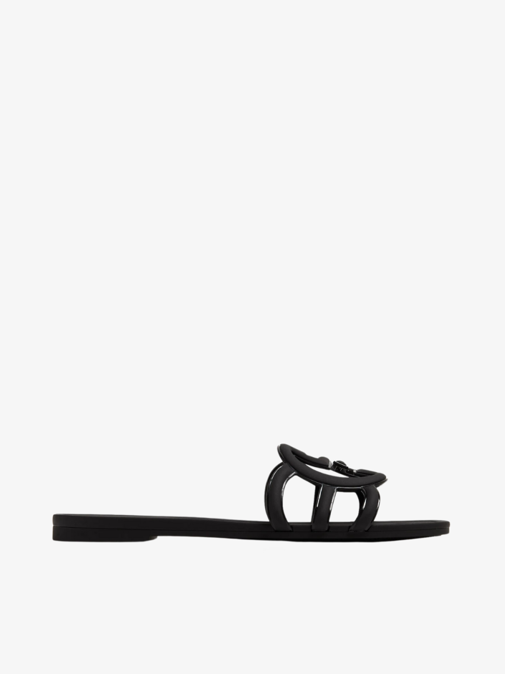 Interlocking G Rubber Slide Sandals Gucci (Black)