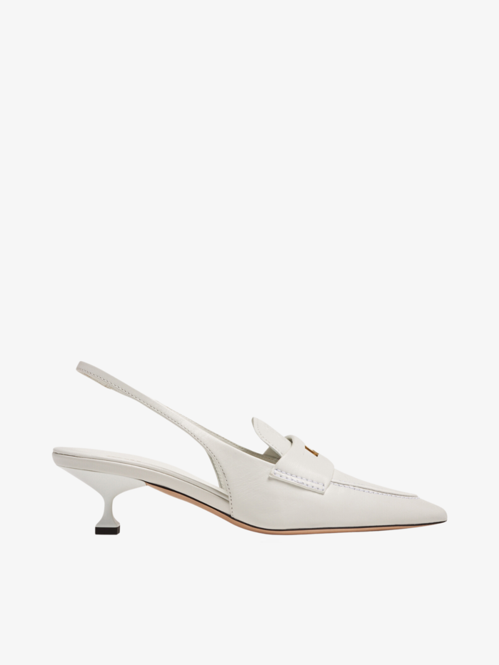 Leather Slingback Pumps Miu Miu (White)