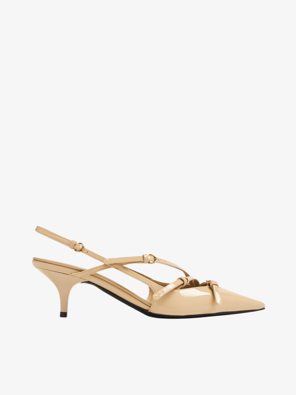 Buckle Slingback Pumps Miu Miu (Beige)