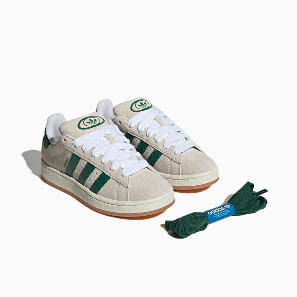 Adidas Campus 00s crystal white dark green