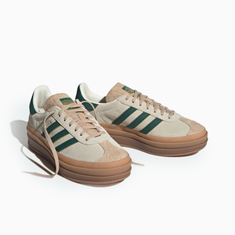 Adidas Gazelle Bold magic beige collegiate green