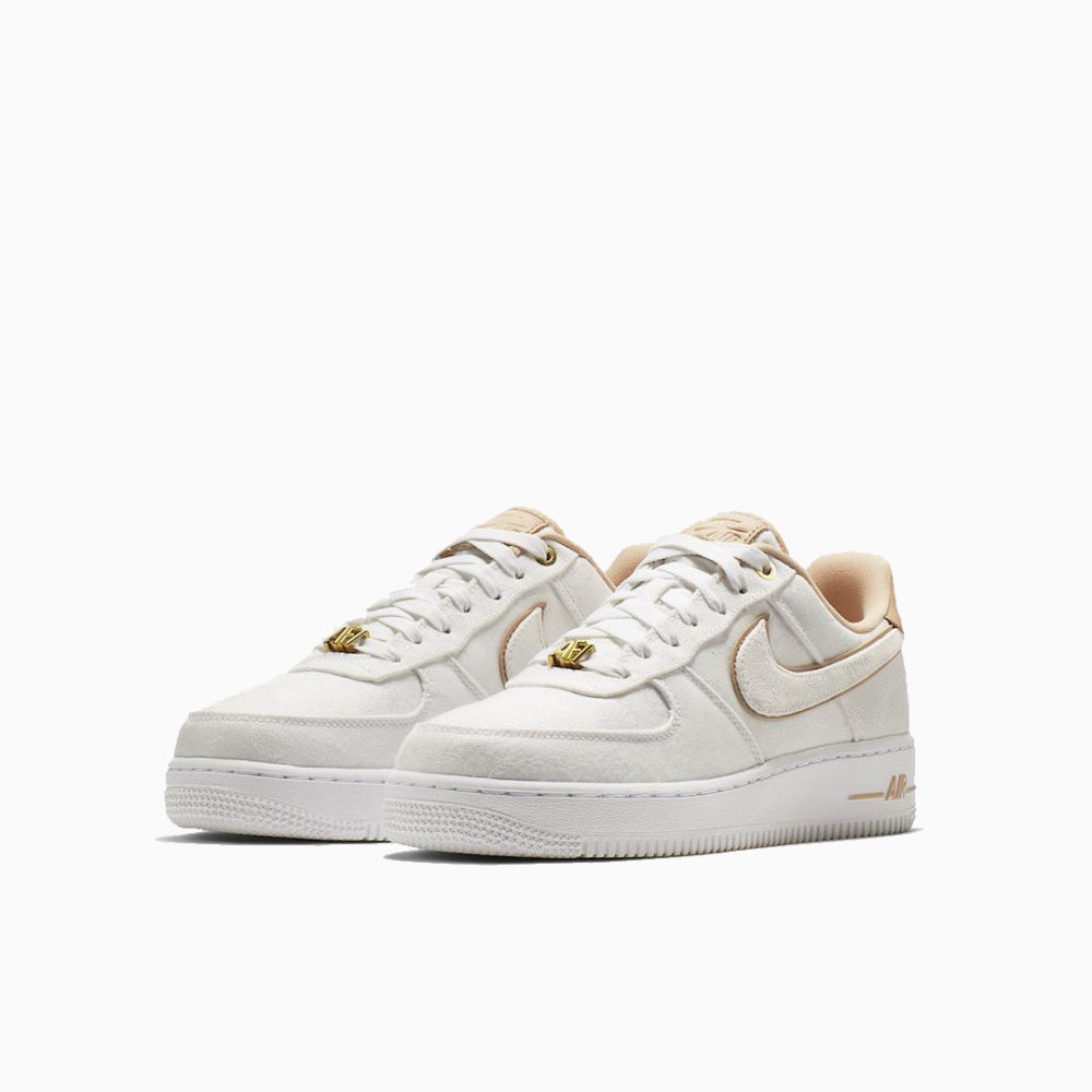 Nike Air Force 1 White beige gold