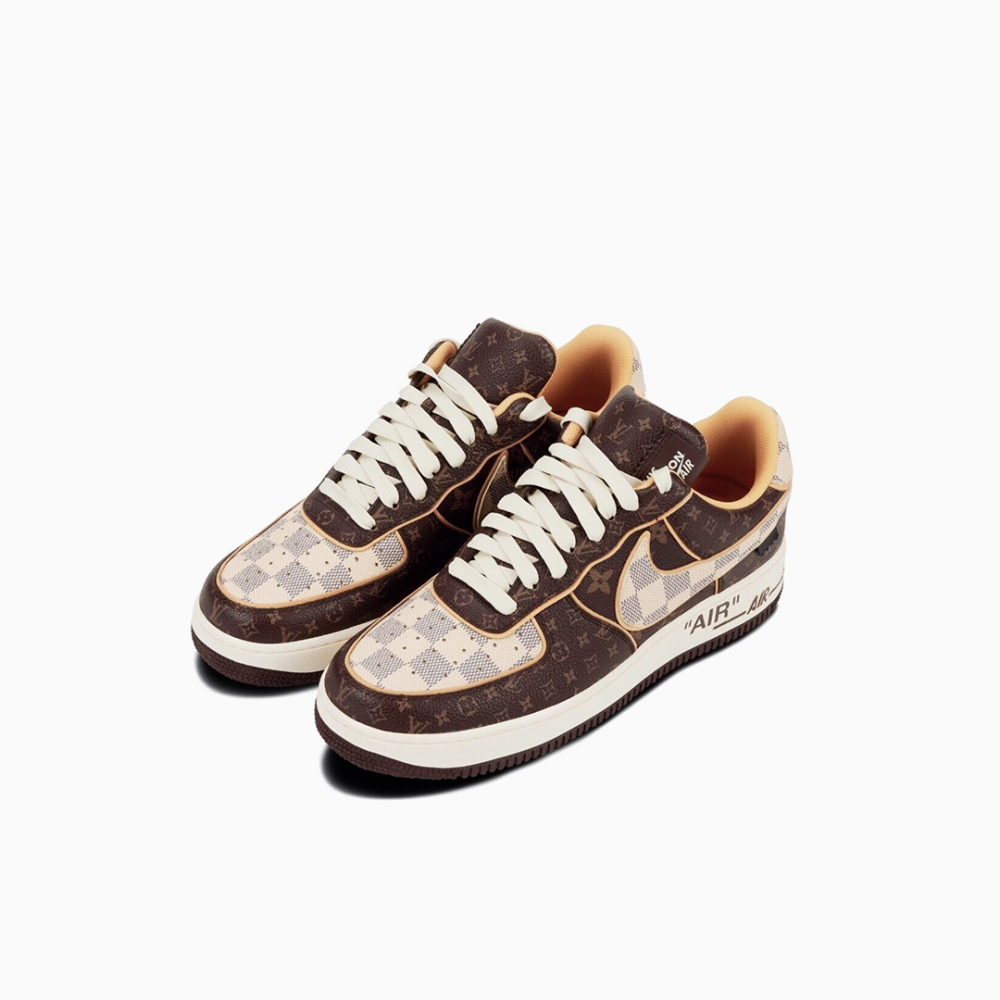 Nike Air Force 1 Low Louis Vuitton Monogram Brown Sneakers