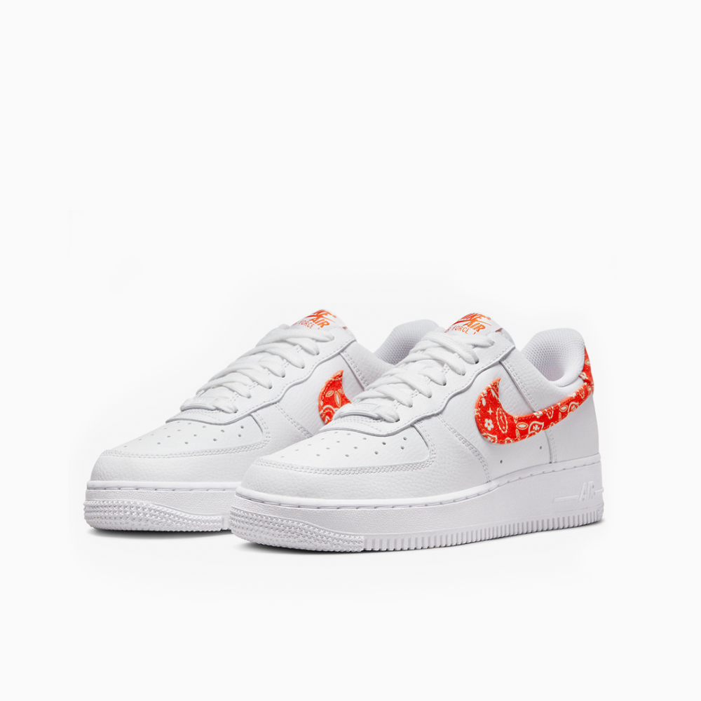 Nike Air Force 1 Orange Paisley Sneakers