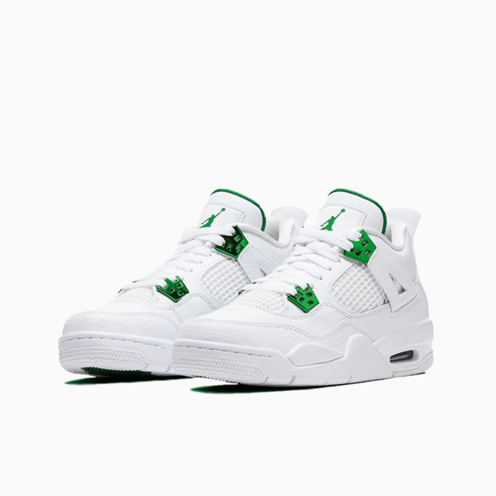 Air Jordan 4 Retro Green Metallic Sneakers