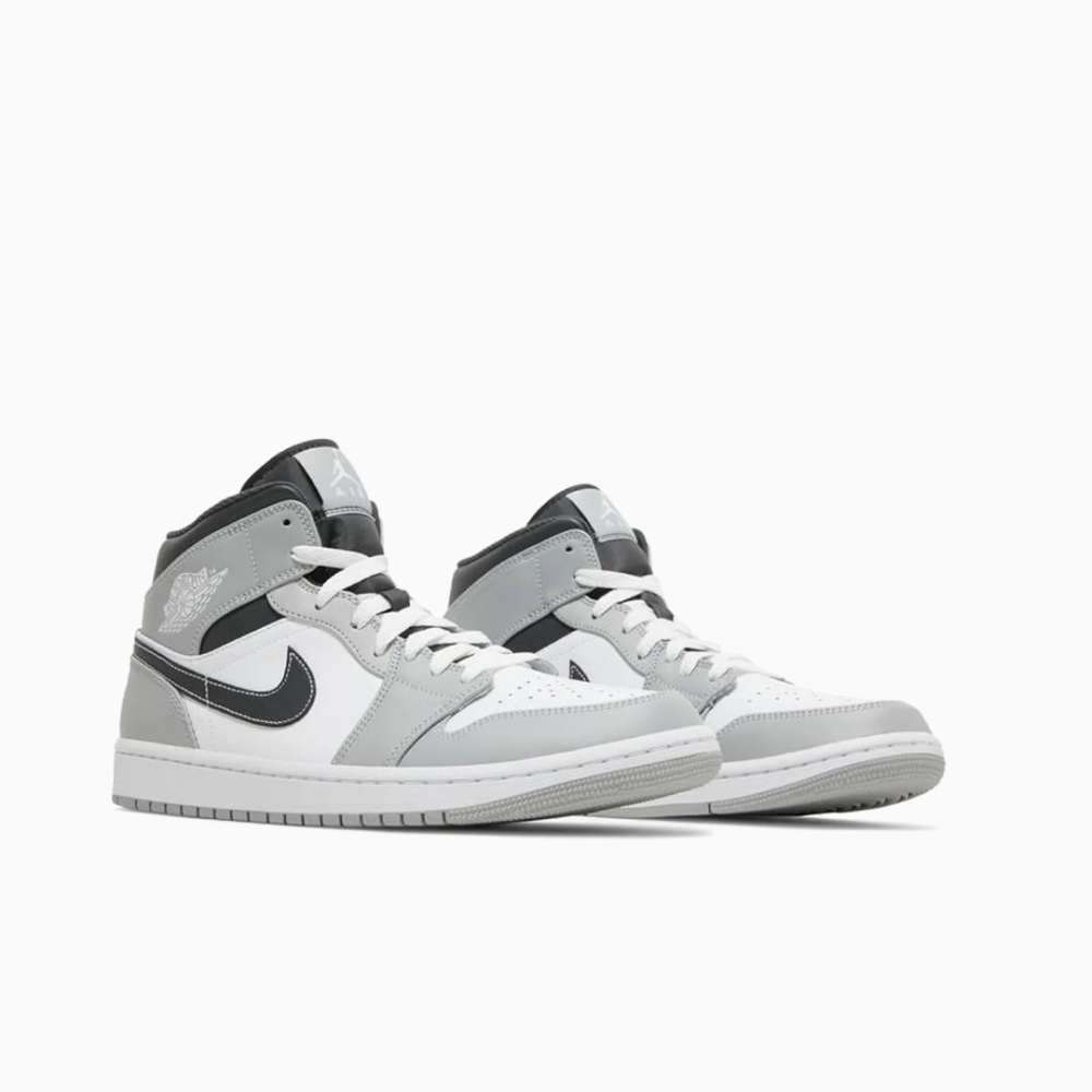 Air Jordan 1 Mid Light Smoke Gray Sneakers